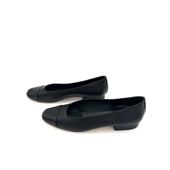 VANELi "Frankie" Black Soft Leather Flats 9.5 Narrow Classic Tailored - Picture 6 of 16